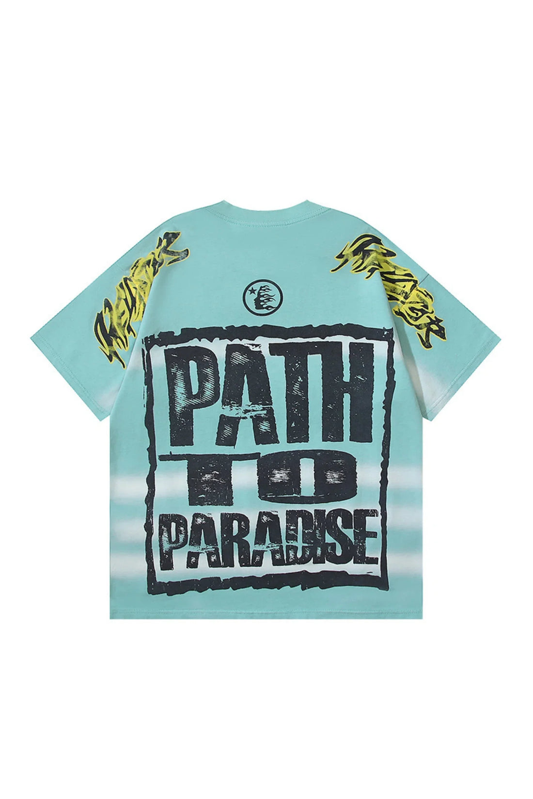 Dark Series: Letter Skull Lake Blue T-shirt