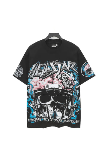 Dark Series: Skeleton's Sports Brain Black Shirt