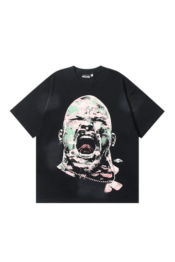 HellStar Studio avatar print 3:15 T-shirt