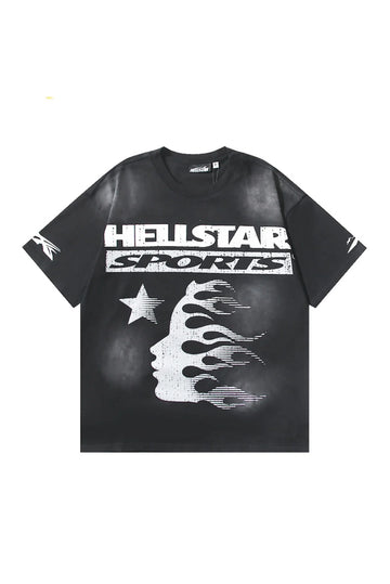 Dark Style: Sports Text Black Shirt