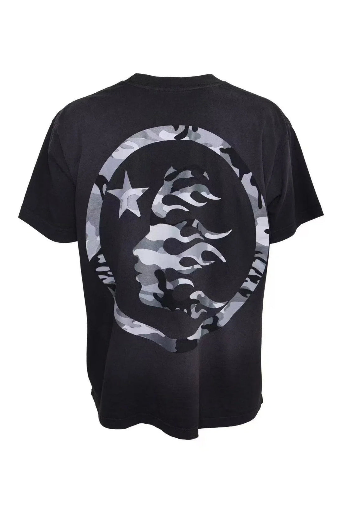Hellstar Studio Camouflage Letter Logo T-shirt