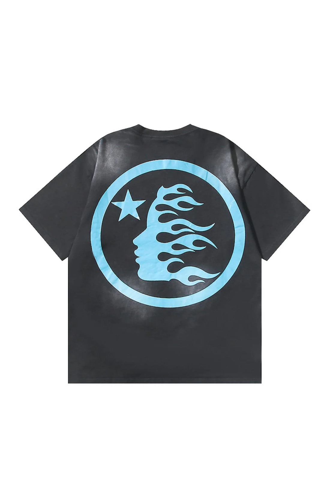 Dark Style: Blue Logo Black Shirt