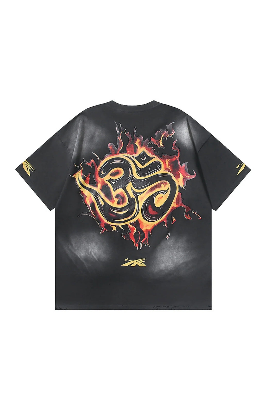 Dark Style: Skeleton Black Shirt with Flames