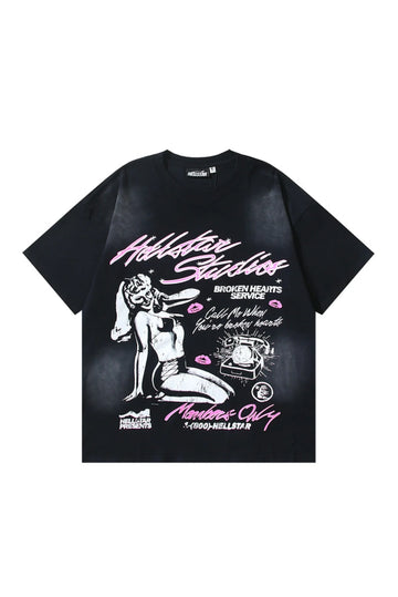 Dark Series: Phone Girl Black T-shirt