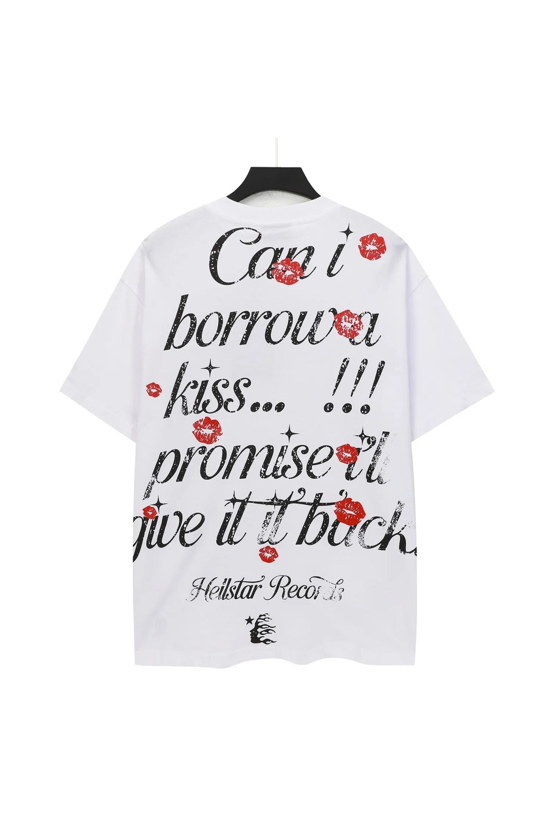 Dark Series: Red Lipprint White Shirt