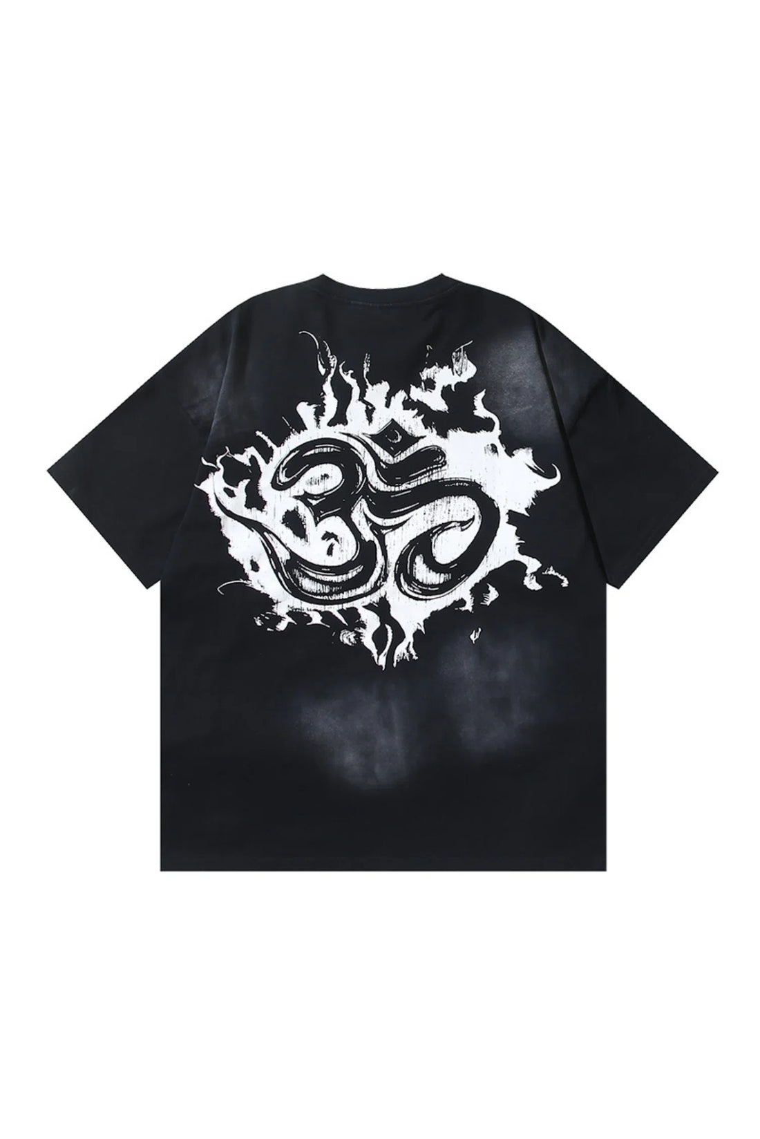 Dark Series: Inner Peace Printed Black T-shirt