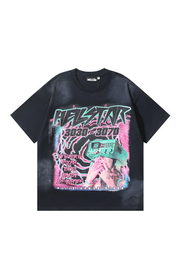 Dark Series: Projector Letter Black T-shirt