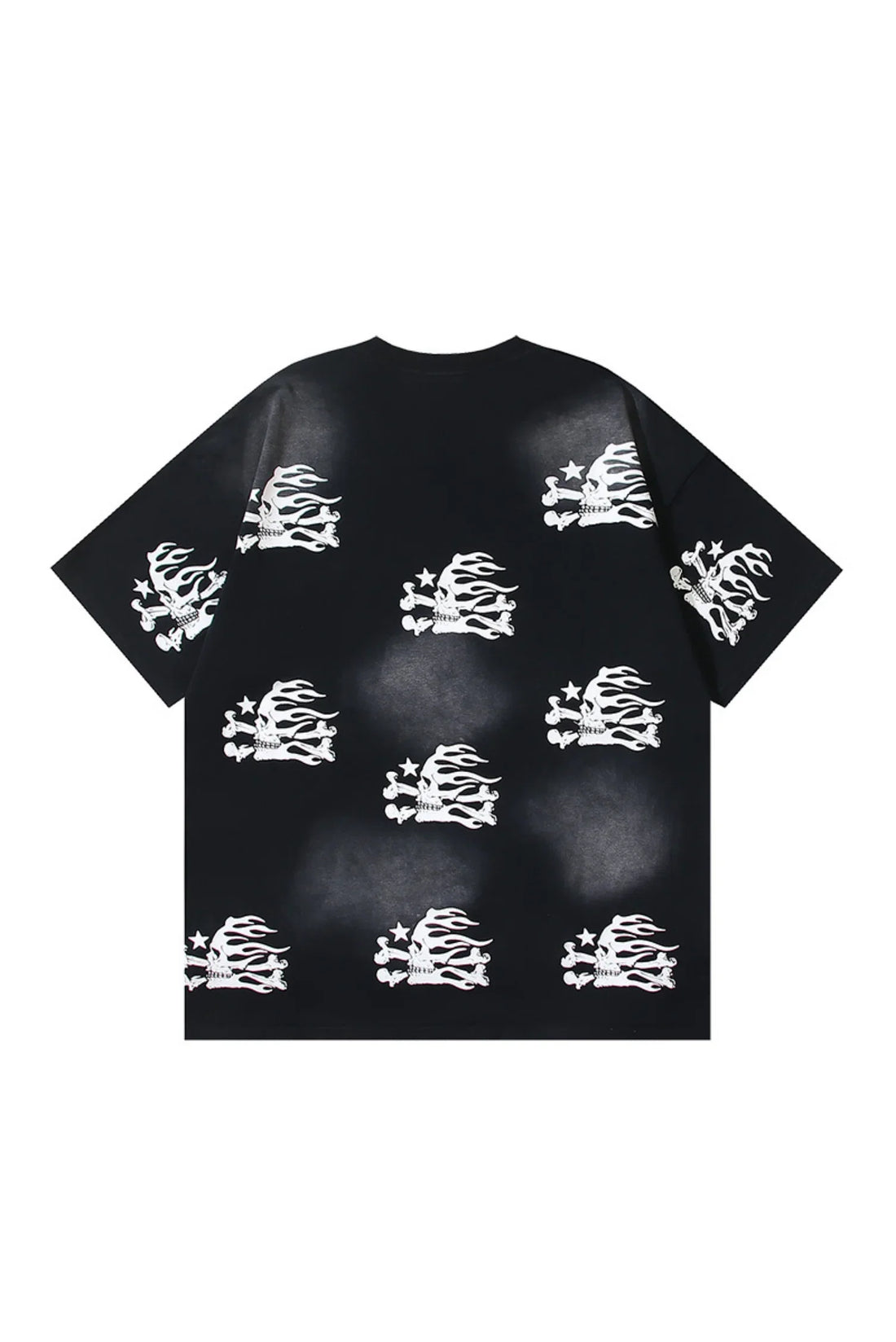 Dark Series: Side Skeleton Printed Black T-shirt